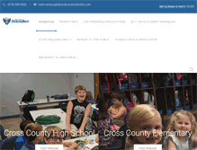 Tablet Screenshot of crosscountyschools.com